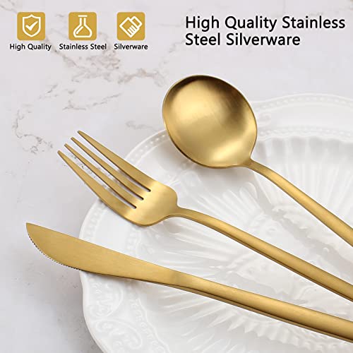 Matte Gold Silverware Set (Matte Gold)