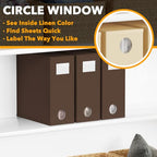 3 Pack Bed Sheet Organizers and Storage (3 Pack / Brown)