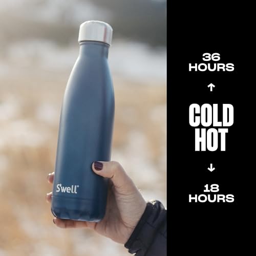 Stainless Steel Water Bottle (Blue Suede / 17 Ounces)