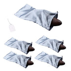 4 Pack Shoe Bags for Travel Satin Fabric Shoe Bag with Drawstring for Men Women Travel Protecting Storing Shoes (Grey)