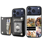 Custom Wallet Phone Case for iPhone 17 Pro (Black-D / iPhone 17 Pro)