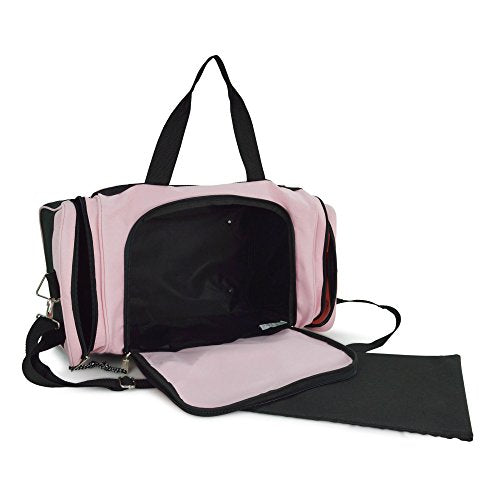 21" Blank Sports Duffle Bag Gym Bag Travel Duffel with Adjustable Strap in Pink (Pink)