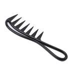 1Pc Black Large Tooth Detangle Comb Shampoo Wide Teeth Comb Hair Salon Shampoo Unbreakable,Hair Combs,Beauty and Personal Care Styling Tools and Appliances
