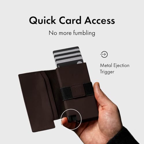 Men's Wallet Parliament Mens Leather Minimalist Wallet (Brown)