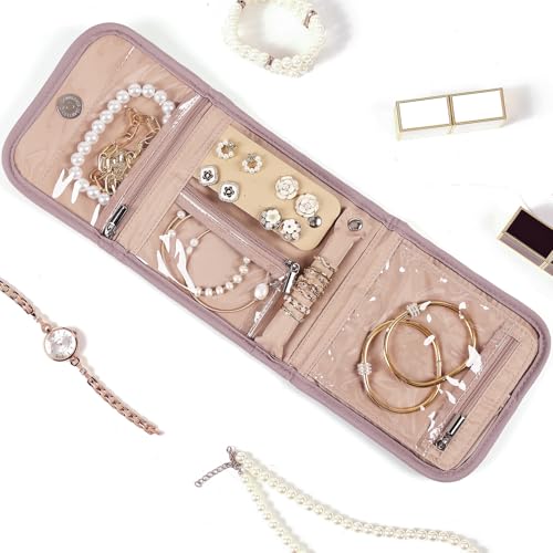 Travel Jewelry Case (Peach-Pink / Samll)
