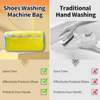 2Pcs Reusable Shoe Cleaning Bag (Yellow)