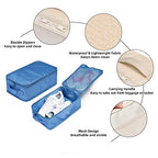 Travel Shoe Bags (Sea Blue / 2+2 Packs)