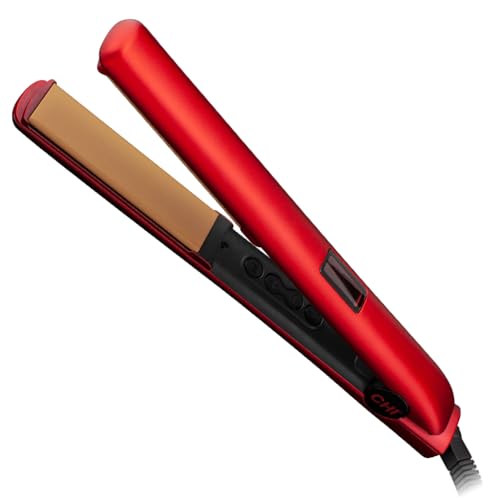 Original Digital Ceramic Hair Straightener 1" (1 inch / Ruby Red)