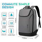 Business Commute Backpack Waterproof fit 15.6 Inch Commute backpack (Large / Grey(no Charge Port))
