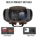 Canvas Duffle Bag for Men (Grey / X Large-60L)