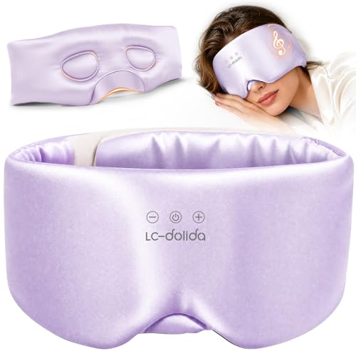 3D Silk Bluetooth Sleep Mask (Dark Purple)