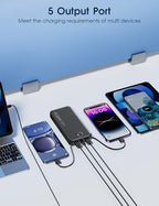 Portable Charger 10000mAh Fast Charging w (Black)