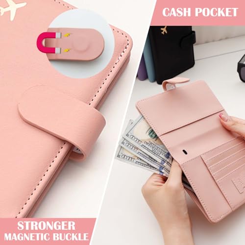 Premium Leather Passport Holder Covers Case (UP-PINK)
