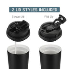 Coffee Travel Mug with Flip Lid (Black_TravelMug_16oz)