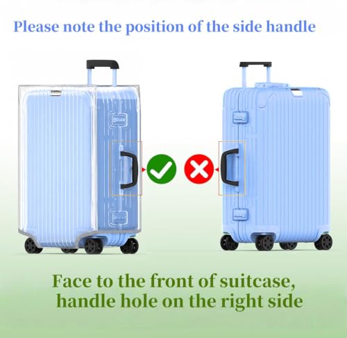 Luggage Covers Full Clear Suitcase Cover Protector (Transparent / 20 inch)