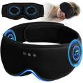 Bamboo Cotton Sleep Mask with Bluetooth Headphones (Black)