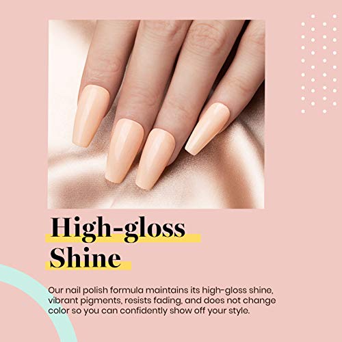 Beetles Nude Gel Nail Polish 15ML Soak Off UV Gel for Fall Nail Art DIY (E - Creme Nude | Light Nude)