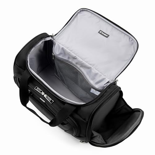 Maxlite 5 Softside 2pc Set Expandable Carry On Luggage with 4 Spinner Wheels (2-Piece Set (21/Tote) / Black)