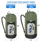 2PK 150L Laundry Bag Backpack (150L - 2PK / Green)