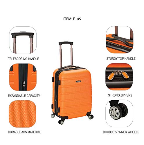 Melbourne Hardside Expandable Spinner Wheel Luggage (Purple / Carry-On 20")
