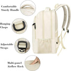 Beige Women Backpack for Work (15.6 Inch / Beige)