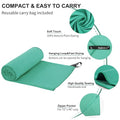 Microfiber Towel Quick Dry Camping & Travel & Gym Towel. Compact (Apple Green / 32.00" x 16.00")