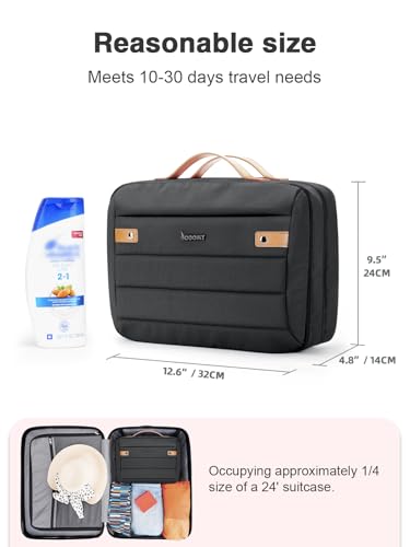 Women's Hanging Toiletry Bag (Black / Large)