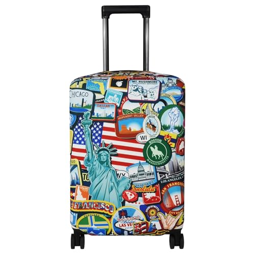 Luggage Cover Fits 23 (M / Statue of Liberty)