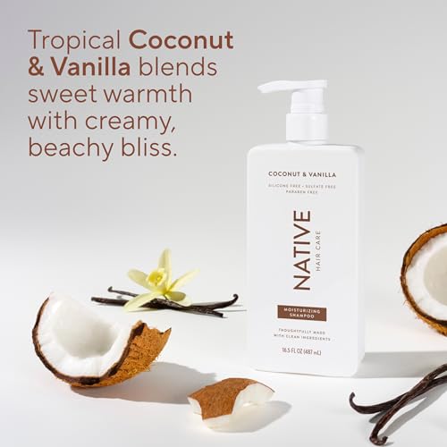 Coconut & Vanilla Shampoo and Conditioner Contain Naturally Derived Ingredients (16.5 Fl Oz (Pack of 2))