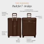 29" Large Expandable Spinner (Chocolate / 29" Checked)
