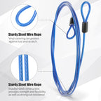 12pack Security Cable Lock (Black,Blue / 7 ft)