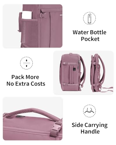 17'' Travel Backpack Airlines Approved Personal Item Carry On Bag Pink (Pink-2 / 17 inch underseat)