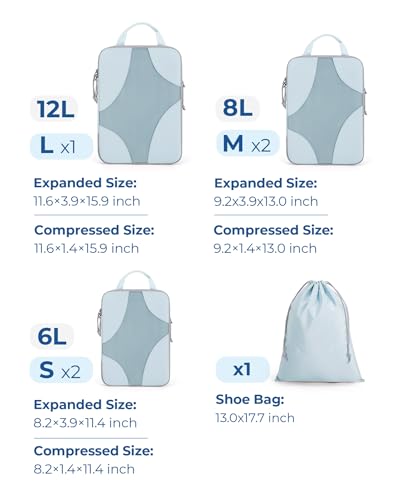 Compression Packing Cubes (Mocha Brown)