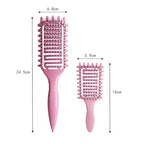 Curl Defining Brush for Curly Hair (2Pcs Purple)