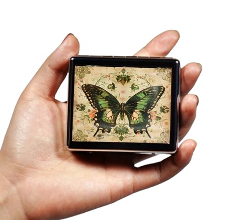 Cute and Portable Metal Pill Organizer (Vintage Butterfly)