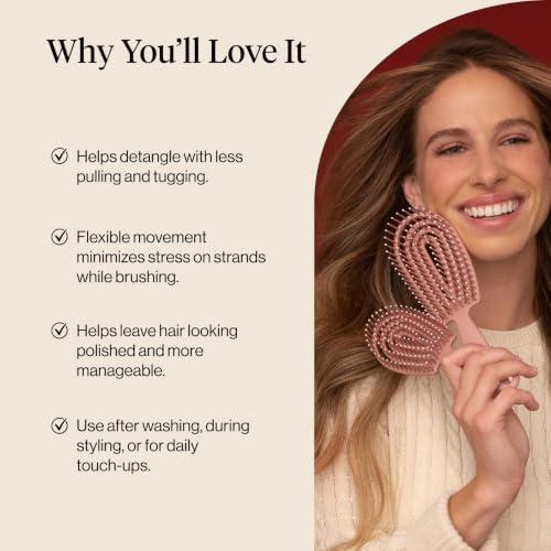 Flexi Flow Duo Detangler Brush (Terracotta / 2 Pcs)
