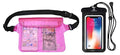 Waterproof Pouch with Waist Strap (Pink & Case)