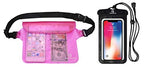 Waterproof Pouch with Waist Strap (Pink & Case)