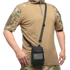 Tactical Molle EDC Pouch Cellphone Pouch Holder Utility Gadget Organizer Bag (Black-A)