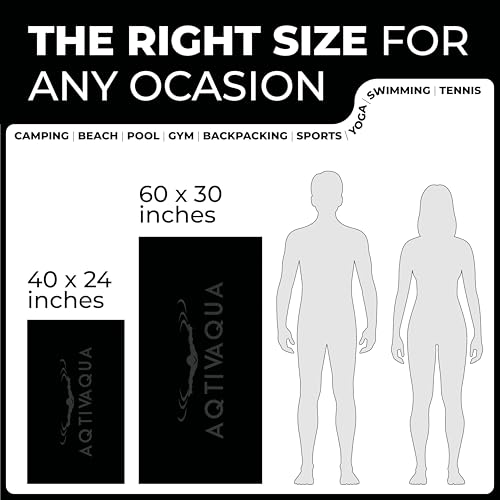 Quick Dry Towel (Black / M:24"x40")