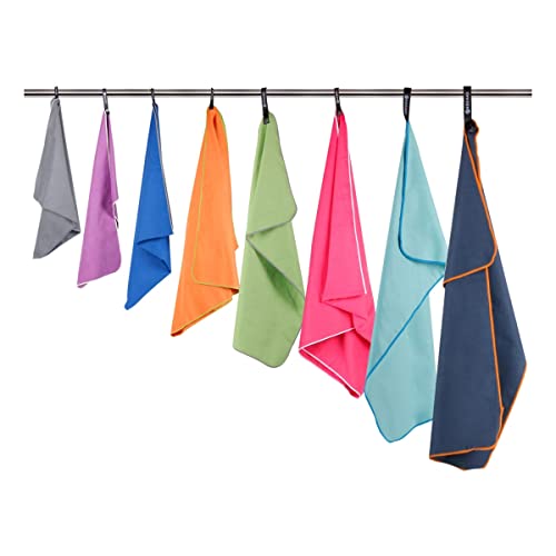 2 Pack Microfiber Travel Towel (Mint / L: 48" x 28"+24" x 12")