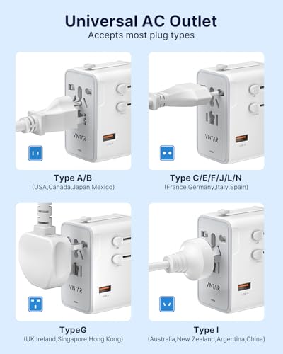 Universal Travel Adapter 70W GaN (70W White2)