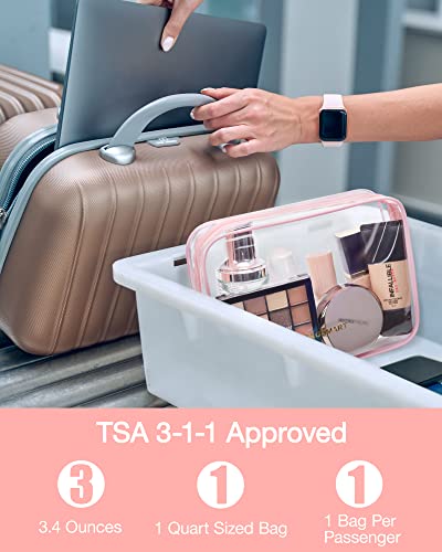 Clear Toiletry Bag 2 (Angelic Pink / Medium)