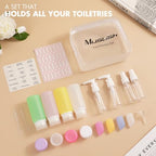 21 Pack Leak Proof Silicone Travel Bottles Set (Multi-color)