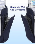 Hanging Toiletry Bag for Men (Navy Blue / Large)