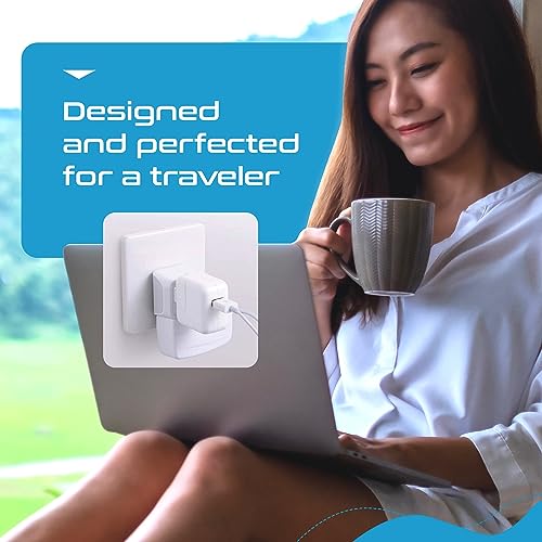 2 in 1 UK Adapters for Travel (White)