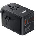 Universal Travel Adapter (140W Black)