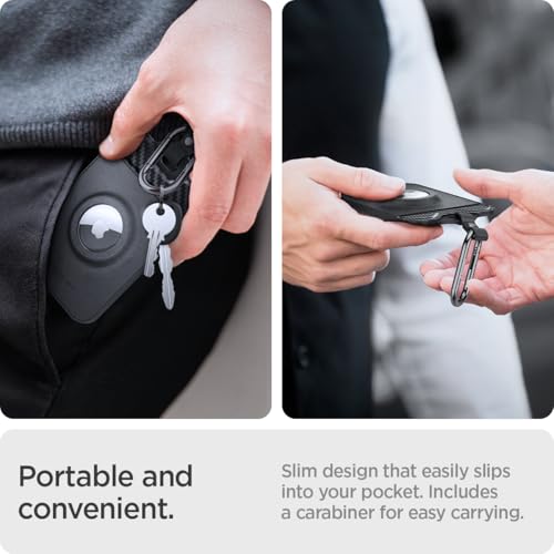 Air Fit Key Card Holder for Tesla with AirTag Slot (Carbon Weave - Airtag Slot)