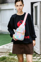 Small Sling Bag For Women Men Casual Crossbody Sling Backpack (8002s-bgreen)