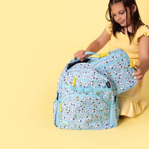 Peanuts Kids Lunch Box & Insulated Lunch Bag for School (Regular / Peanuts: Snoopy & Woodstock)
